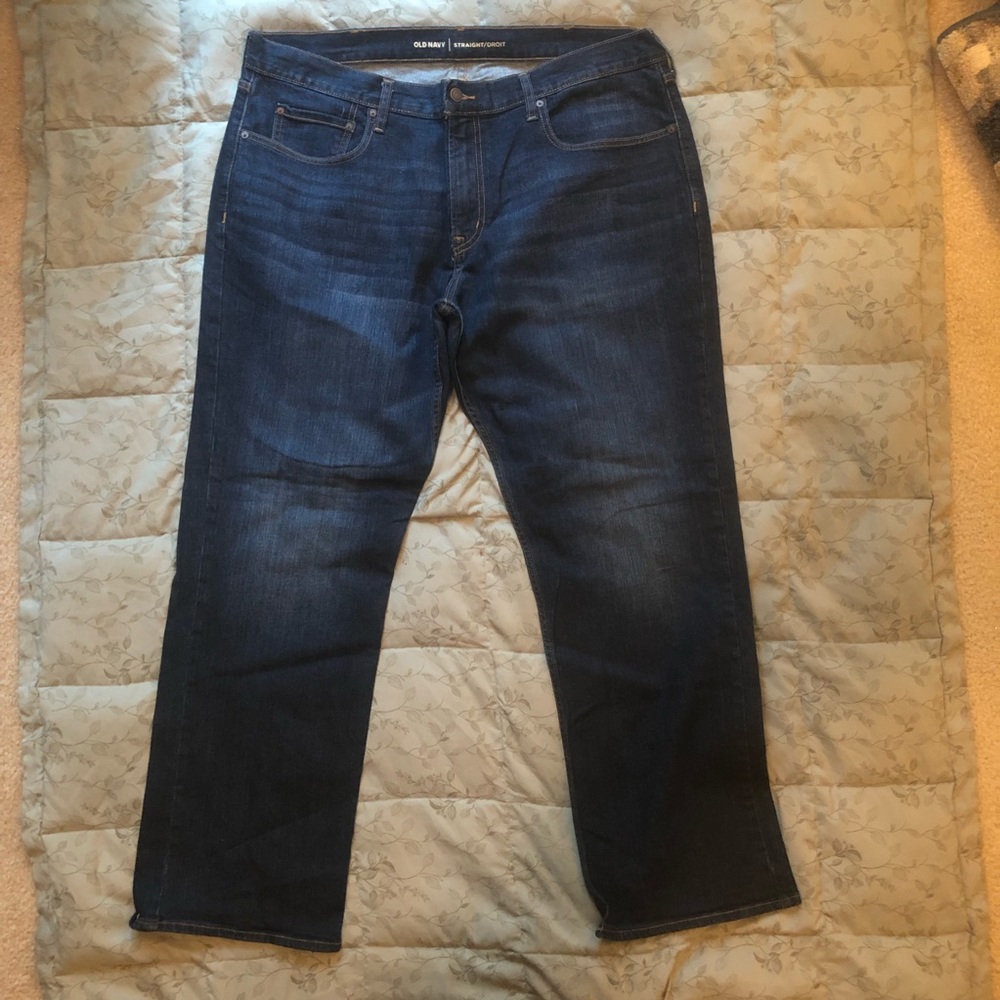 Built-In Flex Straight Jeans - 40 x 32